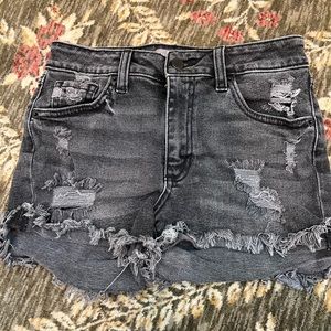 Women’s black Just USA distressed jeans shorts